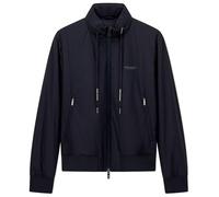 Armani Exchange Men's Essential - Chaqueta con capucha extraíble con cordón y logotipo lateral, azul marino, talla XL, azul oscuro, XL