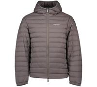 Armani Exchange Men's Essential - Chaqueta de manga larga acolchada con logotipo de letras, color gris oscuro, talla S, Dark Gull Gray, S