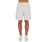 Armani Exchange Essential, All-Over Monogram Pantalones Cortos, Blanco Crudo, L Hombres