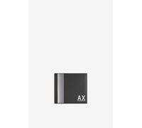 Armani Exchange Men's Long Island - Cartera Doble con Banda Lateral, Color Negro, Negro, Einheitsgröße