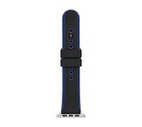Armani Exchange Men's Silicone Band for Apple Watch®, Custom fit for 42/44/45mm with single button stud closure
