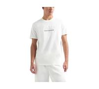 Armani Exchange Men's Utility Edge, Sustainable, Embossed and HD Logotipo, Regular Fit, White, XXL, Acero Inoxidable, XXL