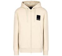 Armani Exchange Milano Edition Full Zip Hoodie with Logo Patch Sudadera con Capucha, Gris Claro, XS para Hombre