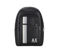 Armani Exchange Mochila para hombre con cremallera, color negro, negro, Einheitsgröße