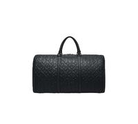 Armani Exchange Monograma con relieve para hombre, color negro, negro (Black Beauty), talla única, Textura de monograma en relieve