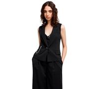 Armani Exchange Mujer Arte Sella, sustainable, detalle de cadena, ajuste regular, negro, 2, Negro, 38