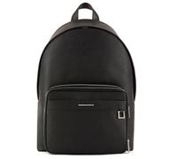 Armani Exchange New York - Mochila para hombre con doble cremallera, Negro, talla única