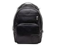 Armani Exchange Nicolas Double Zip Pocket, Mochila Hombres, Negro, Talla única