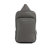 Armani Exchange Okinawa Mochila sling gris oscuro, imitación de cuero, hombre, 1L