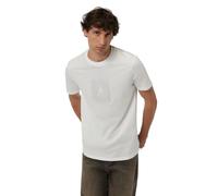 Armani Exchange One Block Up, Rubbered and Satin Logo Camiseta Hombre (Pack de 1)