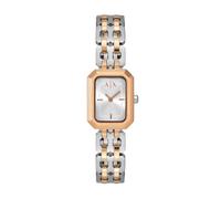 Armani Exchange Orologio da Donna, Movimento al quarzo a Due lancette e cassa da 27 mm con cinturino in Acciaio inossidabile