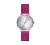 Armani Exchange Orologio da Donna, Movimento al quarzo a tre lancette e cassa da 36 mm con cinturino in Acciaio inossidabile, Tono Plateado y Morado