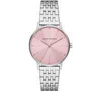 Armani Exchange Orologio da Donna, Movimento al quarzo a tre lancette e cassa da 36 mm con cinturino in Acciaio inossidabile, Tono Rosa y Plata