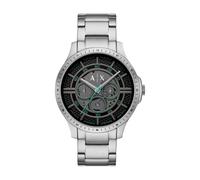 Armani Exchange Orologio da uomo, Movimento al quarzo multifunzione e cassa da 46 mm con cinturino in Acciaio inossidabile