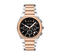 Armani Exchange Orologio da uomo, Movimento cronografo al quarzo e cassa da 42 mm con cinturino in Acciaio inossidabile