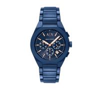 Armani Exchange Orologio da uomo, Movimento cronografo al quarzo e cassa da 42 mm con cinturino in Acciaio inossidabile