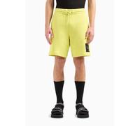 Armani Exchange Pantalones Cortos de Forro Polar de algodón Mixmag de edición Limitada Informales, Ciruela Amarilla, 46 para Hombre
