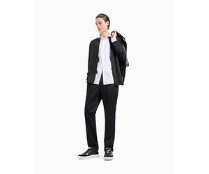 Armani Exchange Pantalones de Corte Recto para Hombre, Negro, 34