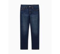 Armani Exchange Pantalones vaqueros cómodos y ajustados para hombre, Mezclilla azul, 32