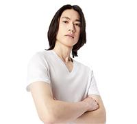 Armani Exchange Pima Cotton V-Neck Camiseta para Hombre, Blanco (White 1100), L