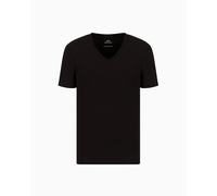Armani Exchange Pima Cotton V-Neck Camiseta para Hombre, Negro (Black 1200), L