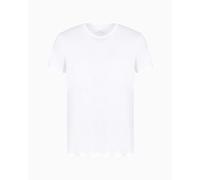 Armani Exchange Pima Round Neck Camiseta, Blanco (White 1100), XXL para Hombre