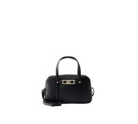 Armani Exchange Polly - Bolso mediano con logotipo para mujer, Negro, Medium