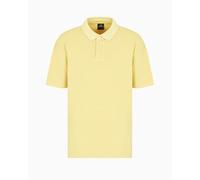 Armani Exchange Polo básico para Hombre con Logotipo de Pique, Pale Hay, XS