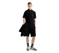 Armani Exchange Icon Project, Embroidered Logo Polo, Negro, L para Hombre