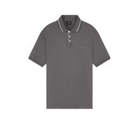 Armani Exchange - Polo de corte regular en tejido de punto elástico - Tops - Hombre - Gris - S -