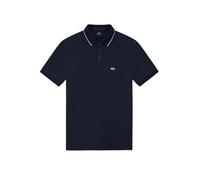 Armani Exchange Polo de Manga Corta para Hombre con Logotipo de Monograma en el Lado del Cuello Bordado, Azul, XL, Azul Oscuro, XL