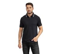 Armani Exchange Urban, Short Sleeve Zip Closure Collar Polo, Azul Oscuro, M Hombres