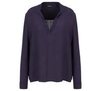 Armani Exchange Polo de Manga Larga para Mujer, Cuello en V, viscoso, Jalea de arándanos, S, Blueberry Jelly, S