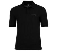 Armani Exchange Polo Hombre Piqué 100% Algodón Botonera Logo Negro/Blanco/Azul