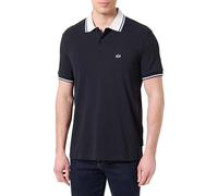 Armani Exchange Polo para Hombre con Logotipo Bordado en 3D, Color Azul, XL