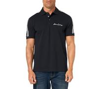 Armani Exchange Polo de algodón elástico de Corte Regular, Azul Marino, XL para Hombre