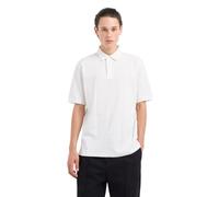 Armani Exchange Polo para Hombre de algodón Jacquard con Logotipo AX Stacked AX, Blanco Crudo, L