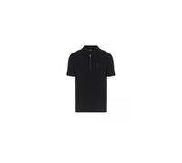Armani Exchange Polo para Hombre The Gird, sostenible, Cinta con Logotipo, Cremallera Frontal, Color Negro, XS, Negro, XS