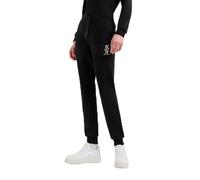 Armani Exchange Poly Stretch Scuba Jogger with Logo Patch Pantalones de chándal, Black, XS De Las Mujeres