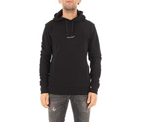Armani Exchange Pull-over Hooded Sweatshirt With Front Back Logo Sudadera con capucha, Hombre, Negro, M