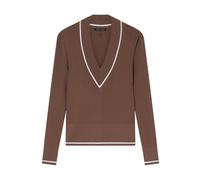 Armani Exchange - Pullover con Dettaglio Intrecciato - Knitwear - Mujer - Marrón - L -