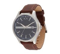 ARMANI EXCHANGE Reloj analógico azul oscuro / marrón / plata One Size azul oscuro / marrón / plata