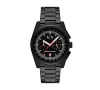 Armani Exchange Reloj analógico de Cuarzo para Hombre con Correa de Acero Inoxidable AX2864, Negro