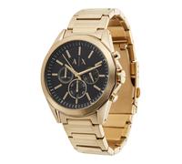 Armani Exchange Reloj tono oro para hombre, movimiento cronógrafo cuarzo y caja 44mm con correa acero inoxidable, Tono dorado y carbón