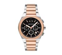 Armani Exchange Reloj para Hombre, Movimiento cronógrafo de Cuarzo y Caja de 42 mm con Correa de Acero Inoxidable