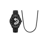 Armani Exchange Reloj Analógico para Hombres de Cuarzo con Correa en Acero Inoxidable AX7160SET
