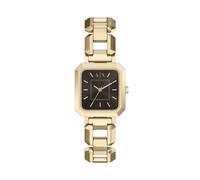 Armani Exchange Reloj de Acero Inoxidable Tono Dorado de 27 mm para Mujer, AX5738