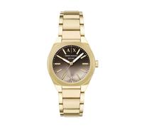 Armani Exchange Reloj de Acero Inoxidable Tono Dorado de 36 mm para Mujer, AX6031