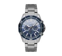 Armani Exchange Reloj Hombre, Movimiento cronógrafo de Cuarzo y Caja de 44mm con Correa de Acero Inoxidable