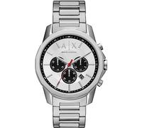 Armani Exchange Reloj Hombre, Movimiento cronógrafo de Cuarzo y Caja de 44mm con Correa de Acero Inoxidable